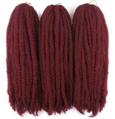 Kinky Twist Vlechtbox Haar voor Crochethaken Synthetisch Krullend Haarextensie 45 cm