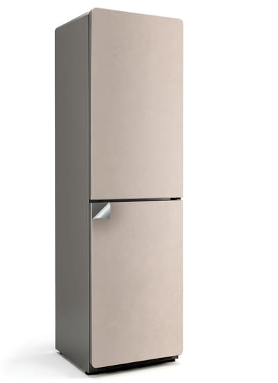Wallfluent Koelkaststickers - Perzik Koelkast Folie - 60 cm x 205 cm - Perzik Koelkaststickers - Grote Koelkast Sticker - Stijlvolle Koelkast Stickers - Decoratieve Koelkaststicker - Koelkast Opknappen Sticker