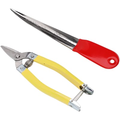 2 stuks Professionele Rotan Reparatie Gereedschapskit Roestvrij Staal Veelzijdig Rotan Reparatie Schaar Hefgereedschap voor Mandenmakerij Geweven