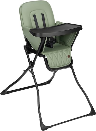 JCP® Kinderstoel - Maximaal Gewicht 15kg - Vouwstoel - Kinderstoel Inklapbaar - Zwart en Groen - 84cm x 60cm x 89cm