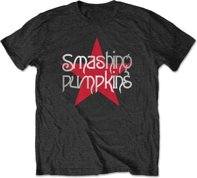 Smashing Pumpkins - Star Logo Heren T-shirt - S - Zwart
