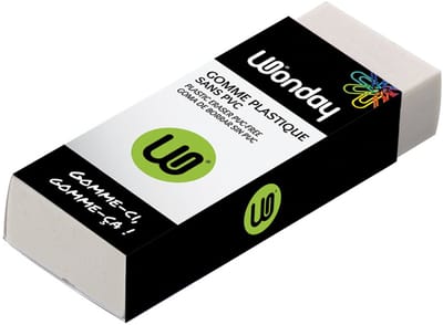 Wonday kunststof-vlakgum, (B)60 x (D)21 x (H)11 mm