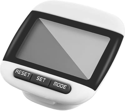 Grote Scherm Stappenteller - Loopmeter Calorieënteller - Activiteit Bijhouden - Eenvoudig Bediening - 10x10x5cm - Zwart