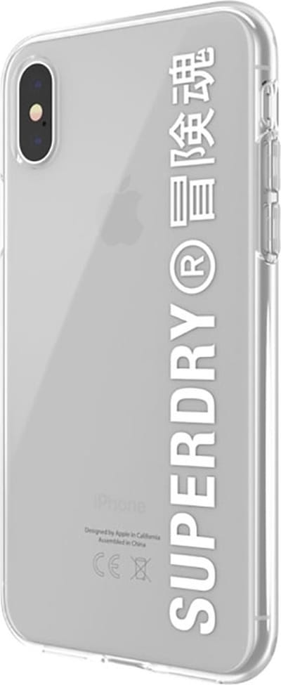 Superdry Snap Case Clear kunststof hoesje voor iPhone X en iPhone XS - transparant