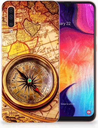 Samsung Galaxy A50 Siliconen Back Cover Kompas