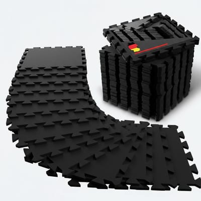 NEOLYMP Fitness vloermat – zware rubbermat – puzzelmat set van 8 stukken