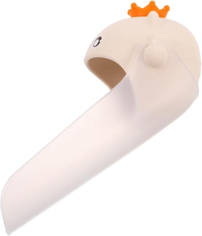 Kinderkraan Verlengstuk - Kraanverlenger Peuter - Handen Wassen - Spatwaterdicht Ontwerp - 15 x 5 cm - Wit