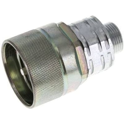 Stalen DN 20 Hydraulische Koppeling Insteeknippel 15 mm L Knelring ISO 14541/8434-1 D M42 x 2