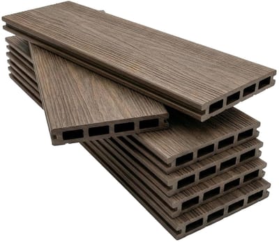 Terrasplanken Set - Buiten vloer - Terras aanleggen - Dubbelzijdig bruikbaar - 2 m² - Bruin