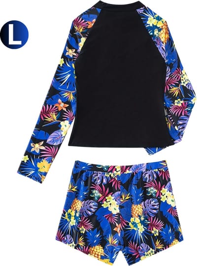 Bovista Rash Guard - Surf Shirt - Zwemkleding - UV Beschermende Kleding - Voor Zwemmen - Surfen - Duiken - Blauw - Maat L