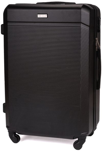 Solier STL945 - Reiskoffer middelgroot M 22 inch - Hardcase ABS Plus - Cijferslot - 4 zwenkwielen - Zwart