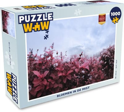 Puzzel Bloemen in de mist - Legpuzzel - Puzzel 1000 stukjes volwassenen