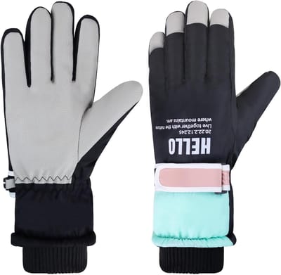 Waterdichte Vrouwen Ski Handschoenen met Touchscreen, Antislip en Warmte voor Skiën, Hardlopen en Buitenactiviteiten