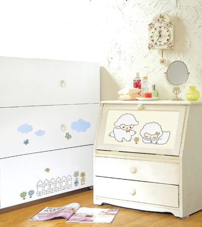 Muurstickers met schapenmotief - Decoratieve zelfklevende stickers