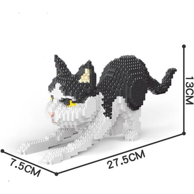 Hoge Kwaliteit Wist Hoge Kwaliteit Gebouwd Hoge Kwaliteit Schattig Hoge Kwaliteit Kat Compact formaat Bouwpakket Hoge Kwaliteit Bouwen Hoge Kwaliteit Blokken in bag