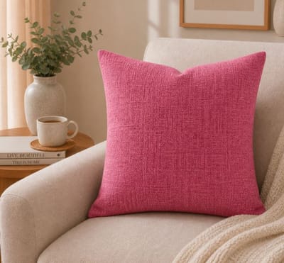 Timeless Linen Collection Kussenhoes - Roze - 45x45 cm