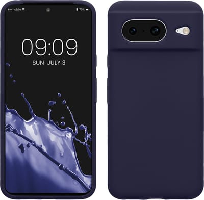 kwmobile telefoonhoesje geschikt voor Google Pixel 8 - Hoesje met siliconen coating - Smartphone case in deep ocean