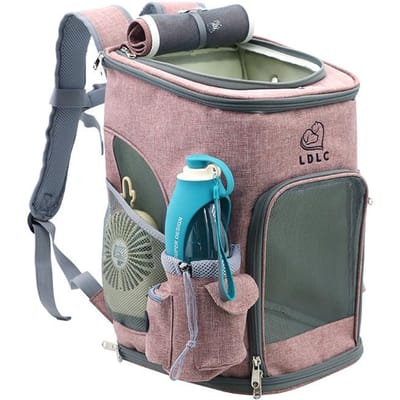 Sac à dos respirant portable pliable pour animaux de compagnie Sac moyen pour chiens et chats