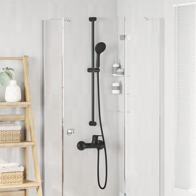 vidaXL - Douchkop - Set - Zwart - 150 - cm - Roestvrij - staal