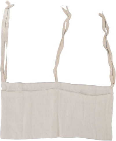 Opbergtas Babybedje - Wieg Organizer - Babybenodigdheden Opbergen - Verstelbare Riem - 38 x 18 cm - Beige