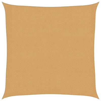 vidaXL - Zonnezeil - 160 - g/m² - vierkant - 2x2 - m - HDPE - zandkleurig