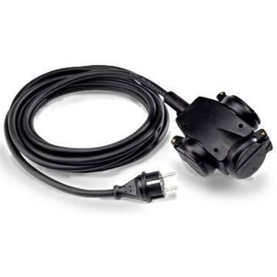 3V ophangkoppeling 10M H07RN-F3G1.5mm2 IP44 (Europese Stekkerdoos) - 1473-101.5
