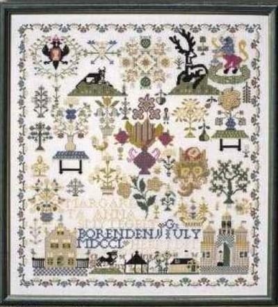 Borduurpakket Permin merklap zeeland 1763 39-0412