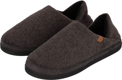 Apollo - Pantoffel Heren - Omvouwbaar Hielstuk - Grijs - Maat 41/42 - Instap pantoffels - Pantoffel heren -Pantoffels maat 41