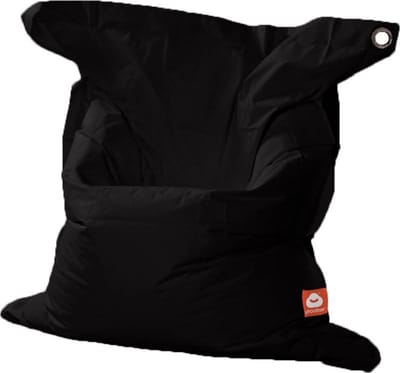 Whoober rechthoek zitzak St. Tropez XL outdoor zwart - Wasbaar - Voor binnen en buiten