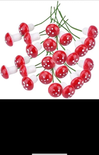 Akyol - Kerstprikker paddenstoelen - herfst prikkers - satéprikkers - nieuwjaarsborrel prikkers - cocktailprikkers - kerstcadeau - sinterklaascadeau -prikkers kerst - cocktail prikker kerst -kerst diner - 10 stuks