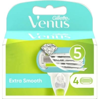 Gillette - Venus - Extra Smooth - Scheermesjes/Navulmesjes - 4 Stuks