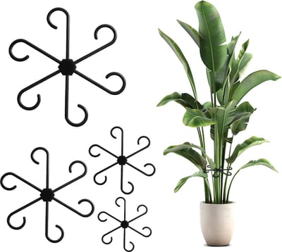 Famanu – Plantensteun set van 4 stuks, stevige plantenhouders voor rozen, tomaten, monstera en andere klimplanten