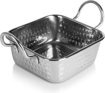 Serveerschaal Edelstaal 400 ml - Serveerbord - Kom - Schaal - Serveerschotel - Schotel - Bord