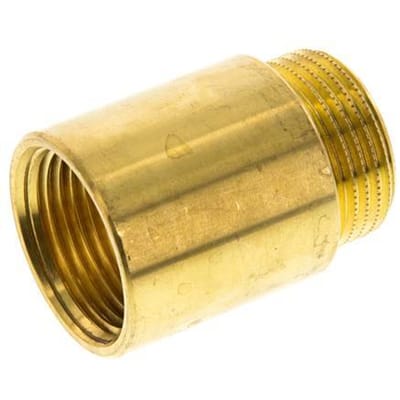 G 1'' F/M Messing Verlengstuk DIN 3523 - 40 mm - FL2S-FM-B-100G-40L