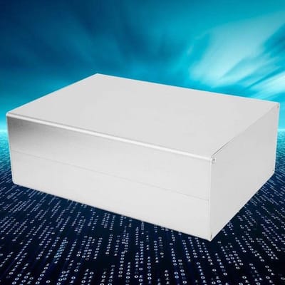 Aluminium projectdoos 80x160x220mm - Matte zilveren behuizing voor elektronica, DIY en GPRS PCB-systeem