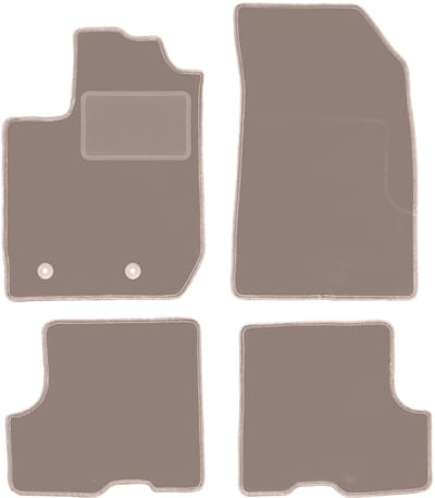 Beige veloursmatten voor: Dacia Sandero Stepway II FL hatchback (2018-2021)
