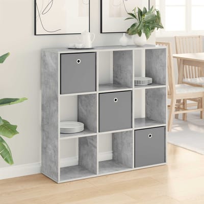 vidaXL - Dressoir - Beton - Grijs - 102 - x - 31 - x - 99,5 - cm