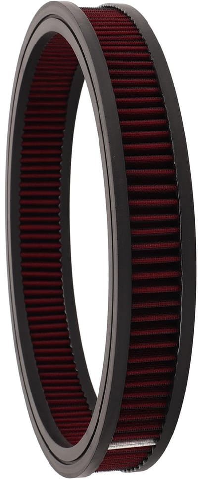 Dailygoody - Ronde High Flow Luchtfilter - Wasbaar en Herbruikbaar - Verhoogt motorprestaties - 14x2 Inch - Vervanging voor Hot Rod - Luchtfilter