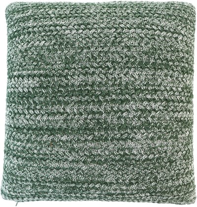 Urbane Hide | Kussenhoezen | Kussenhoes | Kussenhoesjes | Sierkussen | 45x45 cm | Textuur gebreide | Katoen | Gemêleerd groen | Zonder binnenkussen