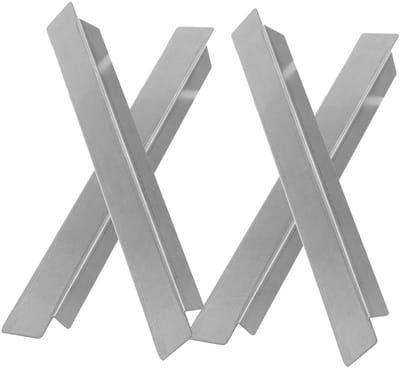 Buffettafel Scheidingsstaven - Voedselpan Verdelers - Horeca Organisatie - Antislip Ontwerp - 4 Stuks - Zilver