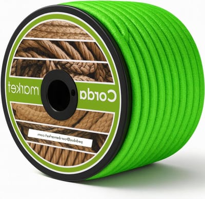Elastisch koord - Spanband Trekkoord - Bevestigen van dekzeilen - Hoge taaiheid - 10 mm - Fluor Groen