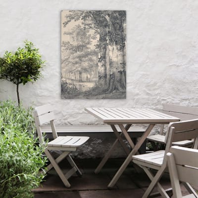 Art for the Home Buitencanvas Bos ritje