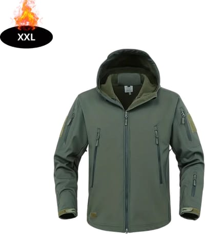 Livano Windjas Heren - Parka - Lente & Herfst - Jas - Volwassen - Windjack - Windbreaker - Outdoor - Legergroen - XXL