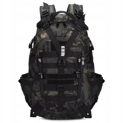 Tactische Rugzak 30L - Waterdicht - 900D Nylon - Camouflage Zwart