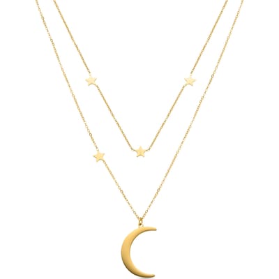 Luxenter Monil collier 18k goud afwerking