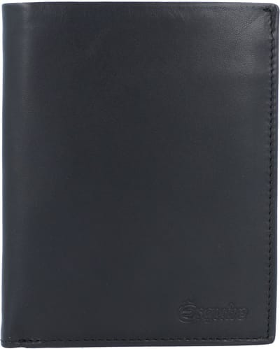 Esquire Leren Portemonnee New Silk Wallet High Black Zwart
