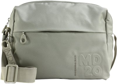 MANDARINA DUCK schoudertas MD20 Medium Zip Crossover Cocoon Lichtgrijs