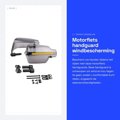 Dailygoods- Handguard Slijtvast - Motorfiets Handbescherming - Windbescherming - Handvat Protector - Accessoires - Hoogwaardig PC Materiaal