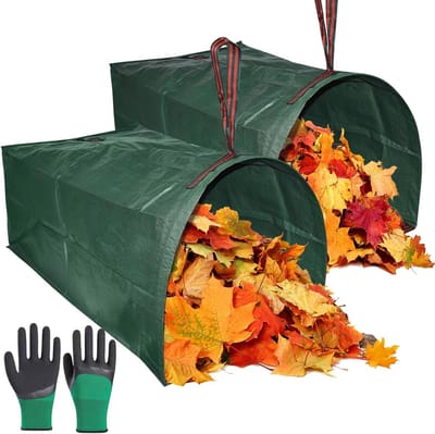 Tuinafvalzakken voor het gemakkelijk verzamelen en afvoeren van groenafval, bladeren en takken