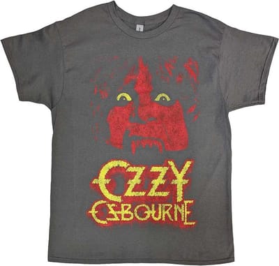Ozzy Osbourne - Yellow Eyes Jumbo Heren T-shirt - S - Grijs